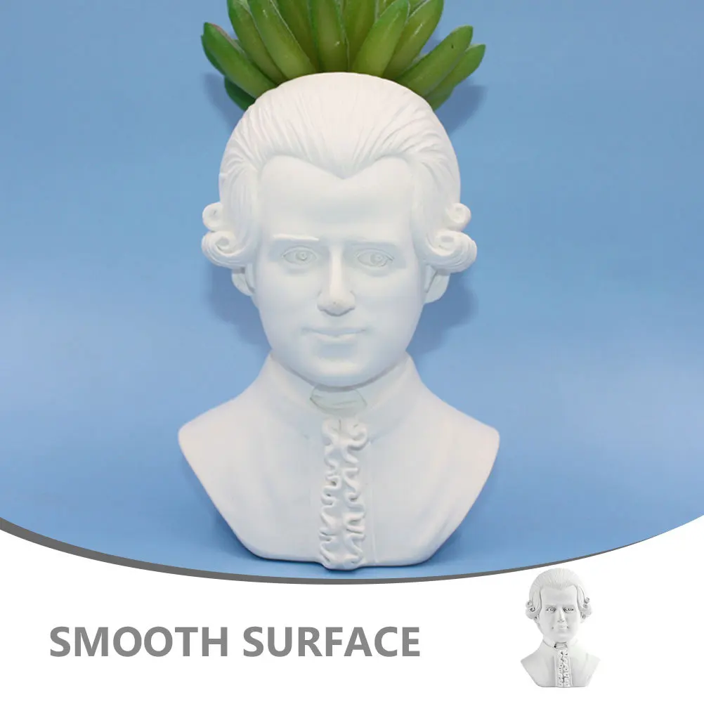 

Decorative Resin Vase Creative Flower Face Pot Crafts Living Room for Home Decoration Desktop Planter