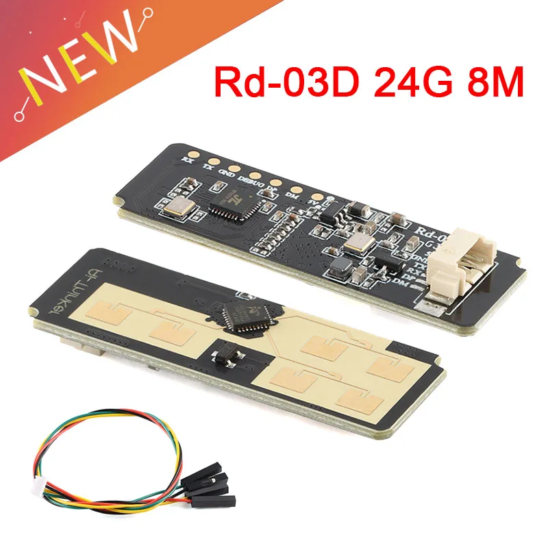 5 pces/1pc Rd-03D 24g multi-alvo trajetória de movimento humano posicionamento localização rastreamento radar sensor módulo antena pcb