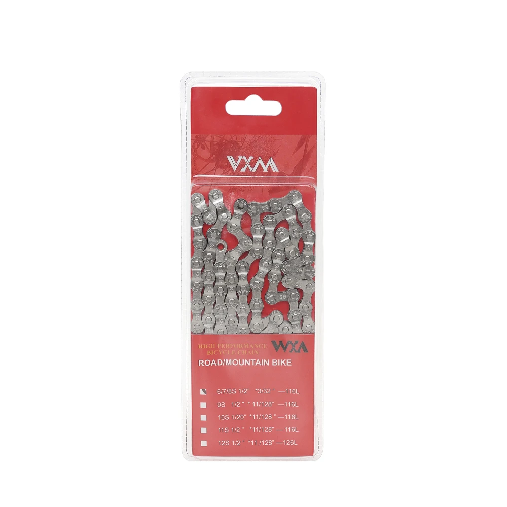 VXM Bike Bicycle Chain 6/7/8/9/10/11/12 Speed Chain Mountain Road Bike For MTB Chain Parts 116 Links