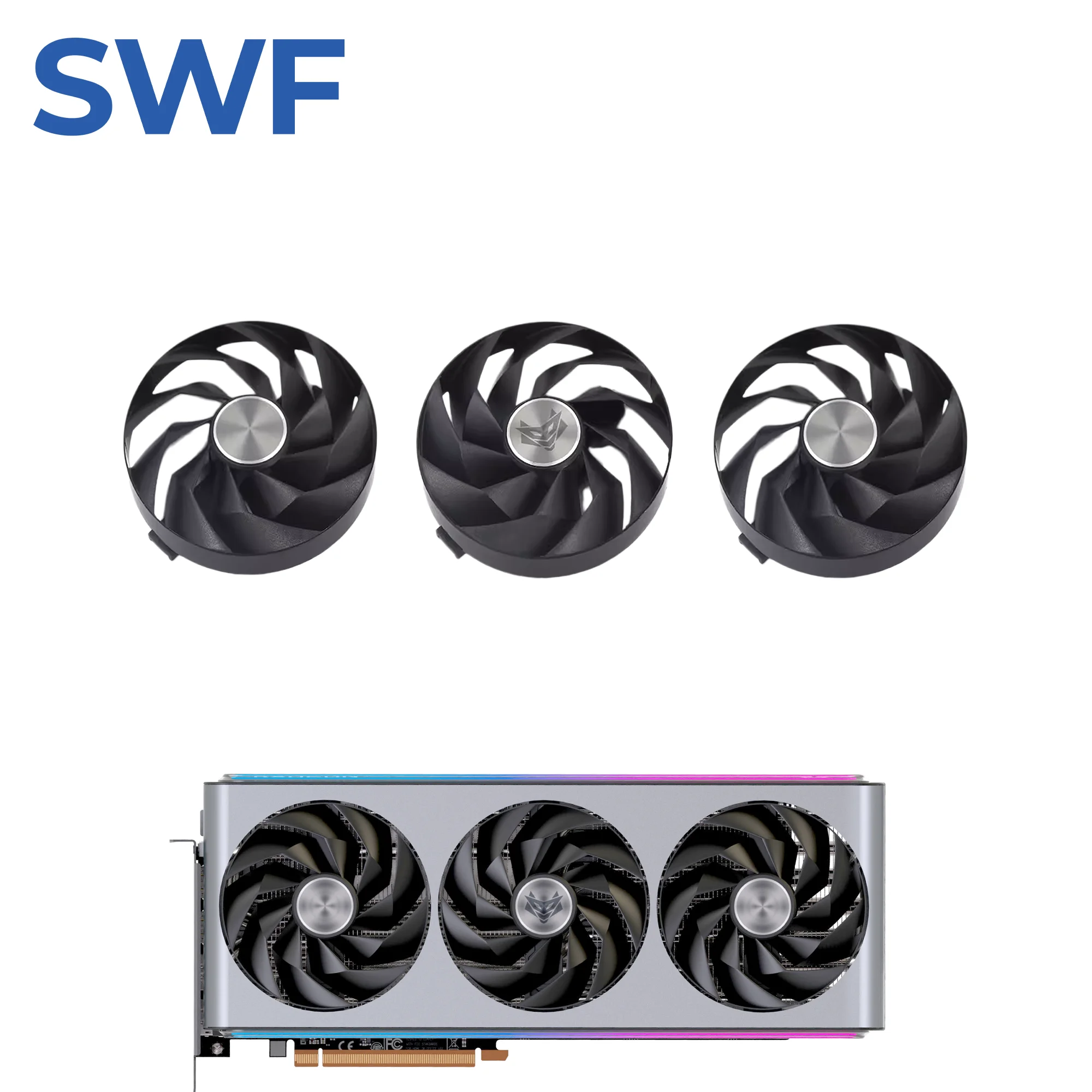 95MM FD10015M12D Cooling Fan For SAPPHIRE Radeon RX 7800XT 7900GRE 7900XT 7900XTX NITRO Graphics Video Card Cooler Fan