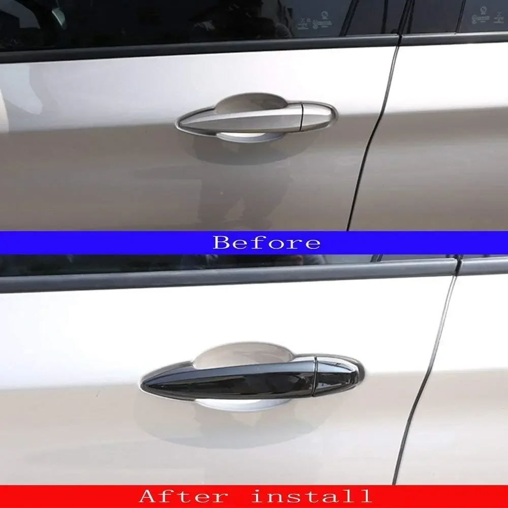 ABS Chrome Door Handle Trim Sticker Accessories For BMW X1 X5 X6 F48 1 Series 2 Series 218i Gran Tourer F46