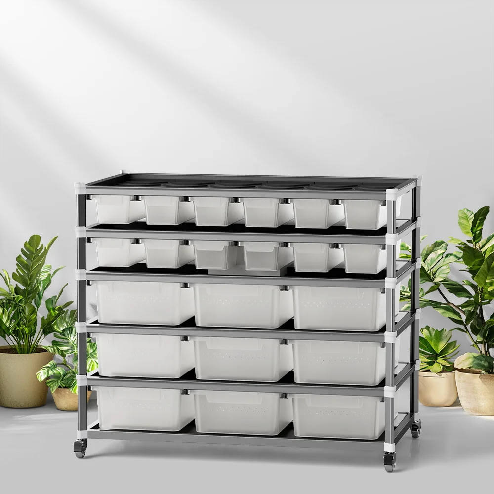 CLEEN Wholesale Custom PP Reptile Rack Lizard Snake Reptile  Breeding Rack System with Heating Plate