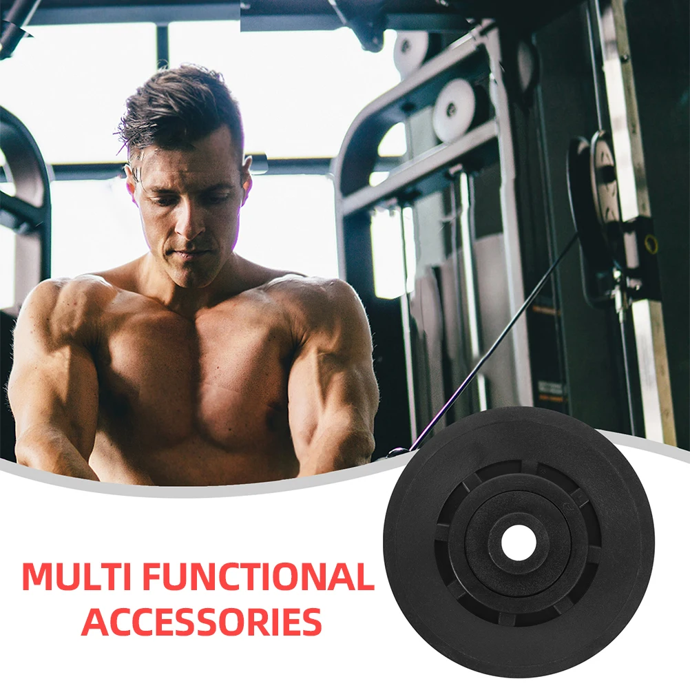 

5Pcs Pulley Protection Sleeve Durable Pa6 Fitness Pulley Cover Easy Installation Universal Gym Equipment Part Gym Equipment Part