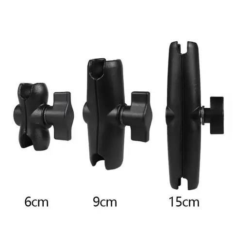 더블 소켓 램 마운트 지원 ​​홀더 클램프 1 인치 25mm 볼 마운트 Boule Ram 오토바이 액세서리와 호환 가능