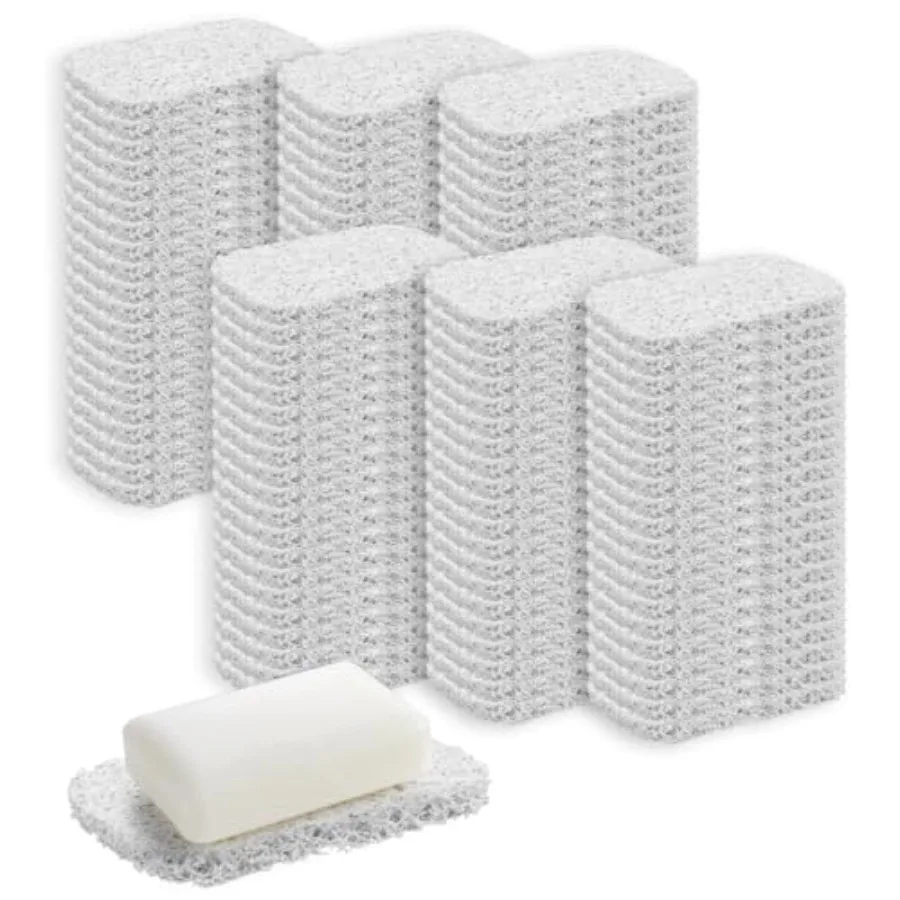 

120 белых противоскользящих подставок для мыла с самоотводом воды, держатели для мыла для ванной, кухни, отелей