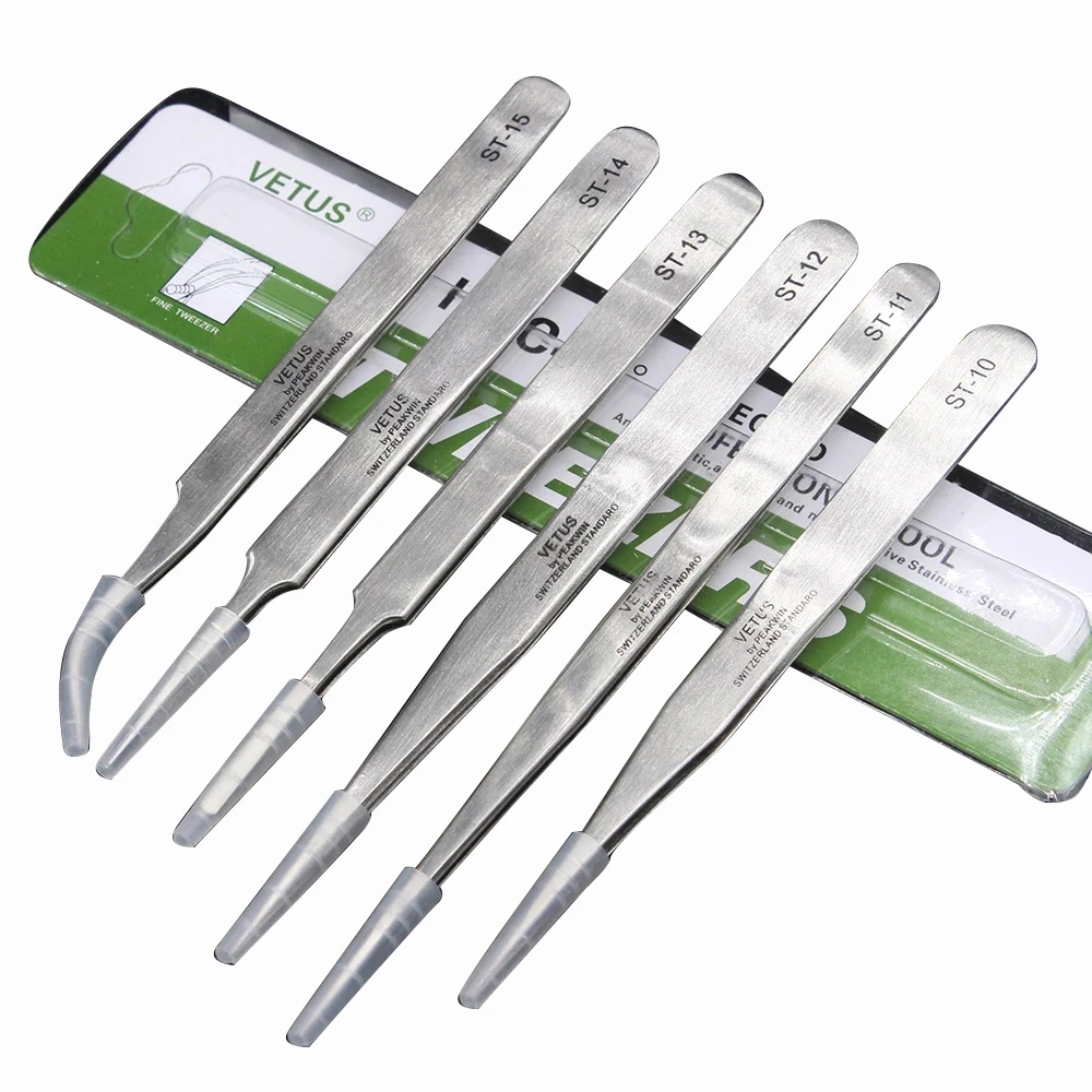 1PCS VETUS 10-15 tainless Steel Tweezers Set Maintenance Tools Kits