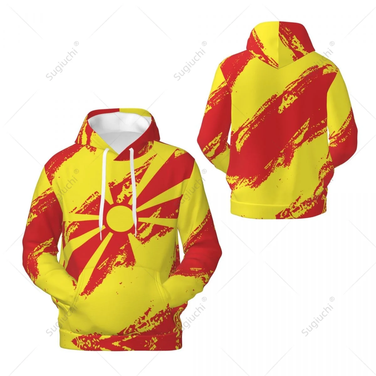 Unisex North Macedonia Flag Color Hoodie 3D Men Women Harajuku Sweatshirt Pullover Hoodies Polyester Casual