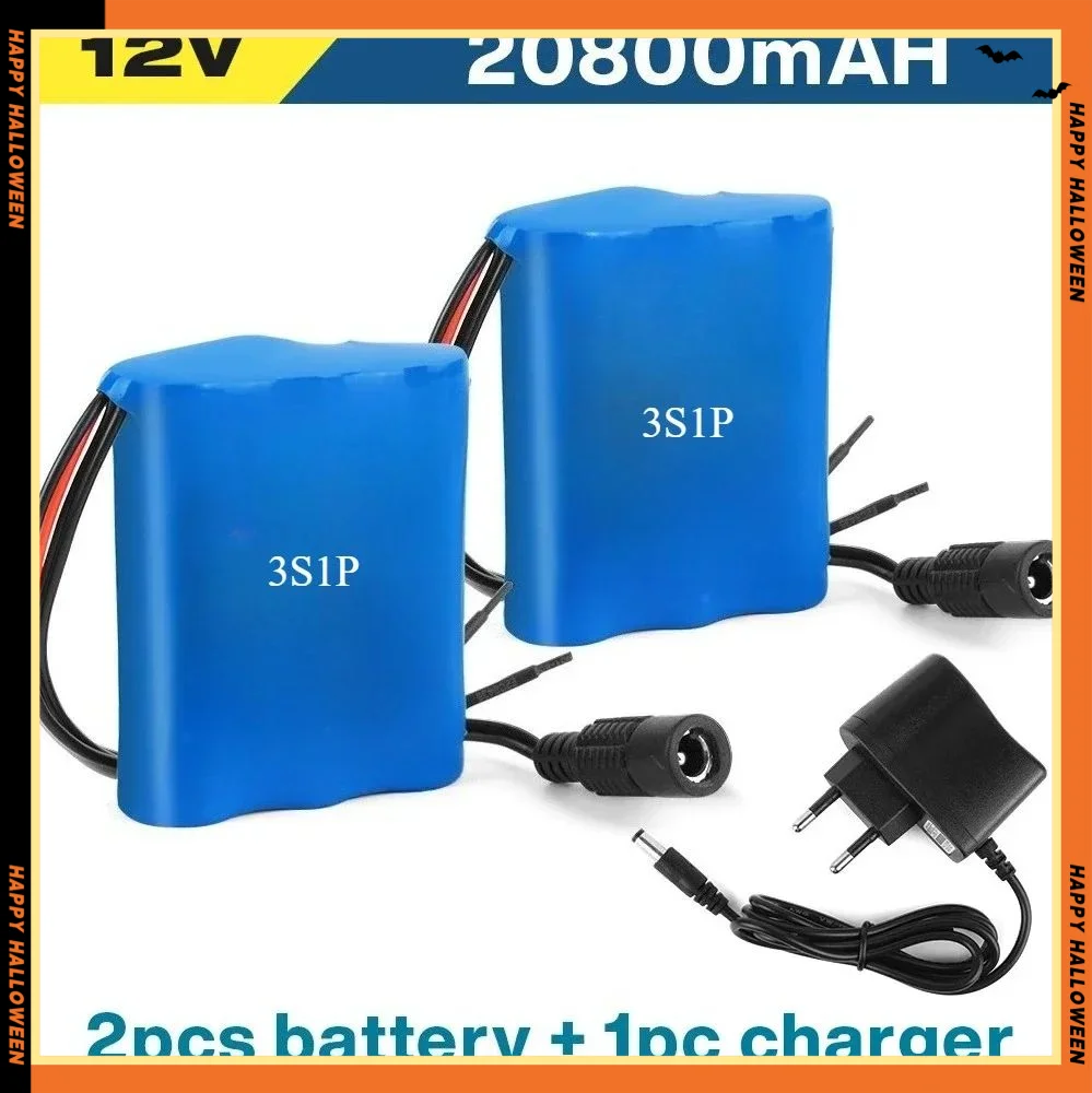 

FORSITO3S1P Protection Plate12V 20.8Ah Battery Pack DC 12.6V Charger100% Newlithium battery 12v12V 20800mAh 18650 Lithium ion