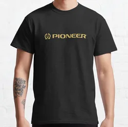 Pioneer Gold Logo T-Shirt big and tall t shirts for men oversized t shirts Men's clothing Men's t-shirts