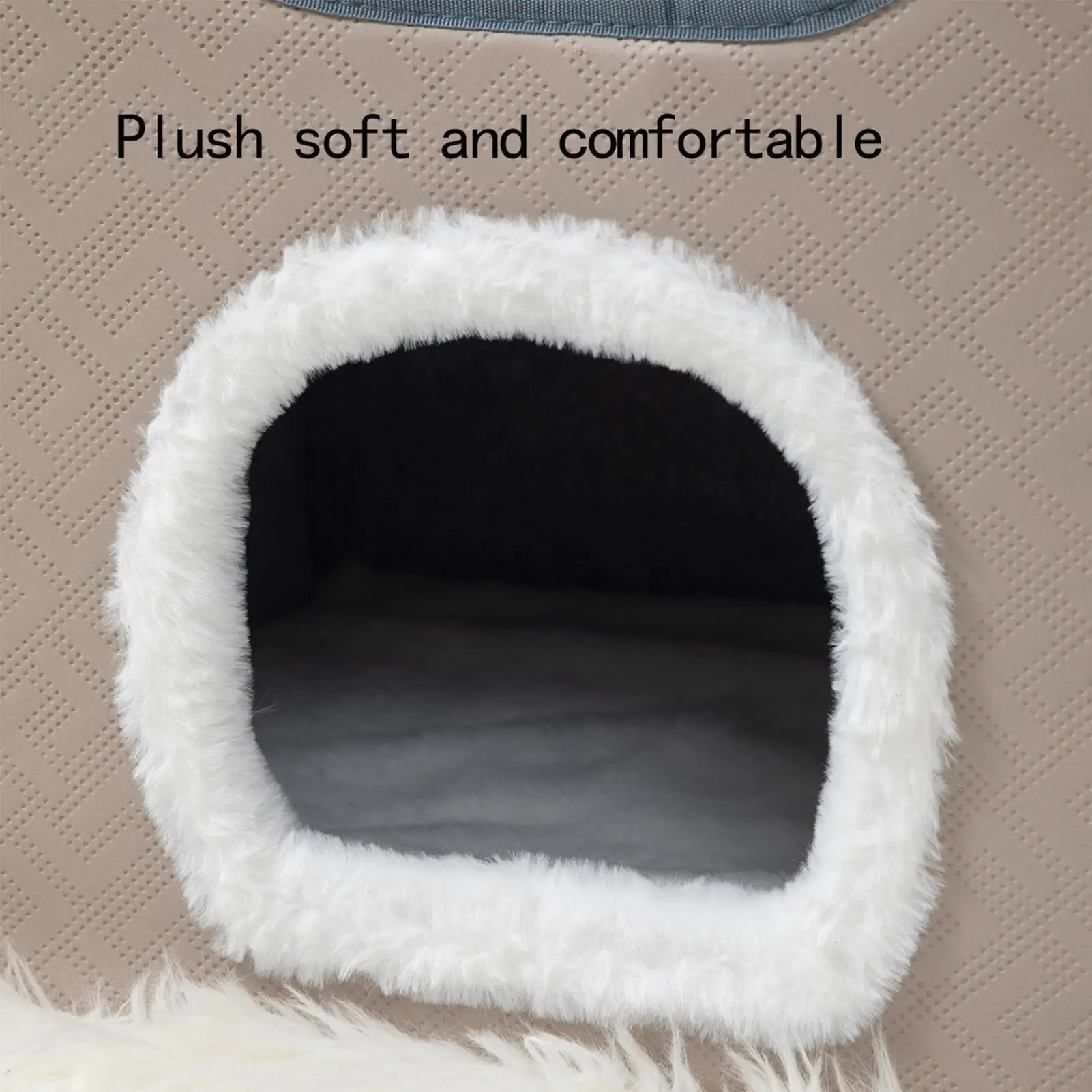 

Кровать для кошек, полузакрытая моющаяся теплая кровать для кошачьего домика для маленького, среднего и большого котенка, крыльцо, балкон, сад, двор, сарай