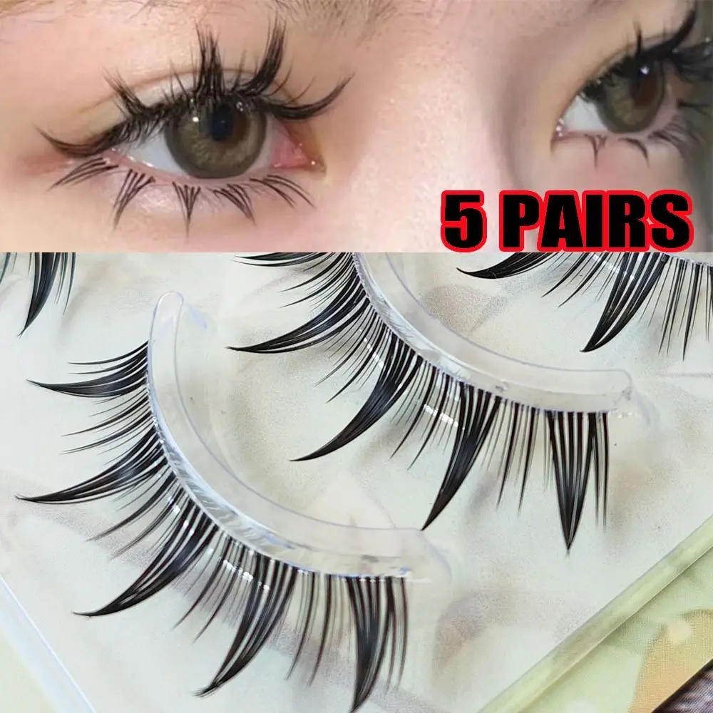 Long False Eyelashes Women's Beauty Wet False Eyelashes Thick Anime Japanese Eye Lashes Dramatic Long Fake Lashes Comic Cosplay