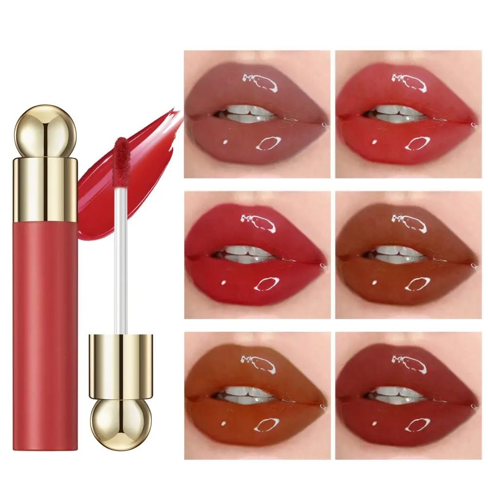 Water Light Jelly Lip Gloss Shiny Mirror Moisturizing Liquid Lipstick Glitter Lip Gloss Lip Oil Glass Lip Stain