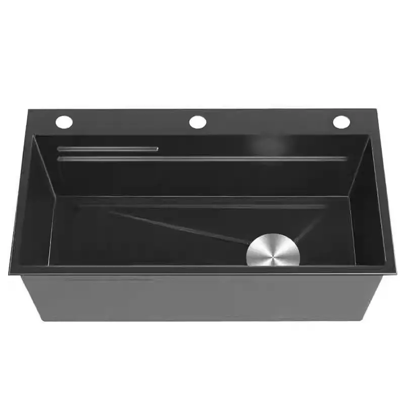 Stainless steel honeycomb embossed sink large single slot household nano dishwashing sink under the counter basin