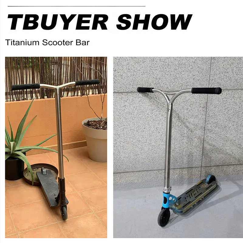 Titanium Pro Scooter Handlebar for Adult, Electric, V Shaped Bar, Bicycle Accessories, Oversized, Wholesale