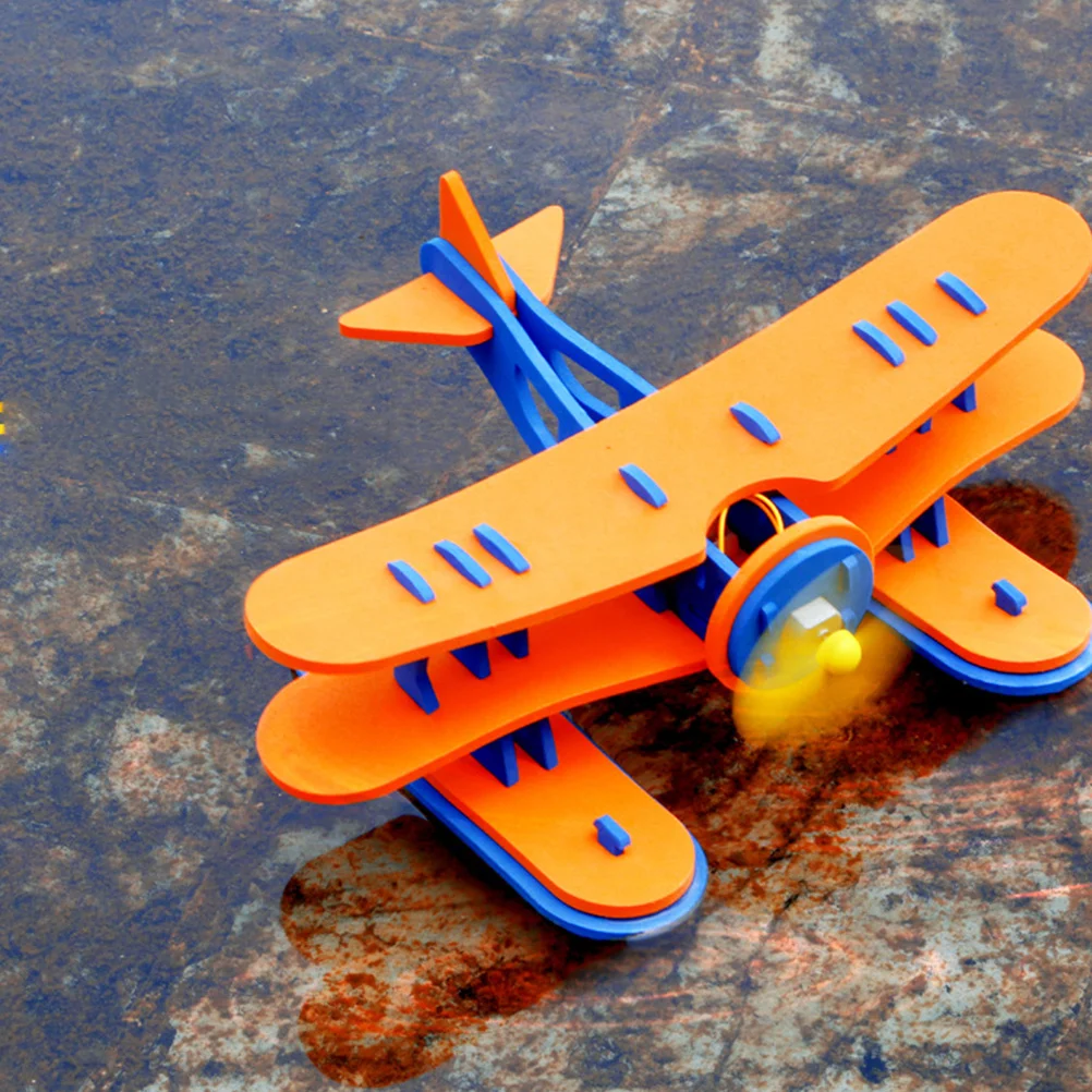 

1pc Water Plane Diy Eva Assembly Stem Building Kit For Kids Children Water Plane Science Education Summer Pool Party Outdoor