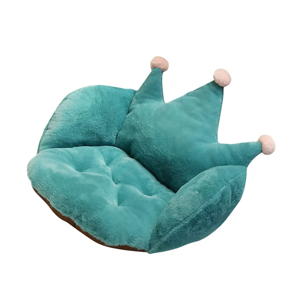 

Thickened Crown Seat Cushion Dark Green Soft Home Back Support Pillow For Living Room Bedroom Dining Room Machine Washable