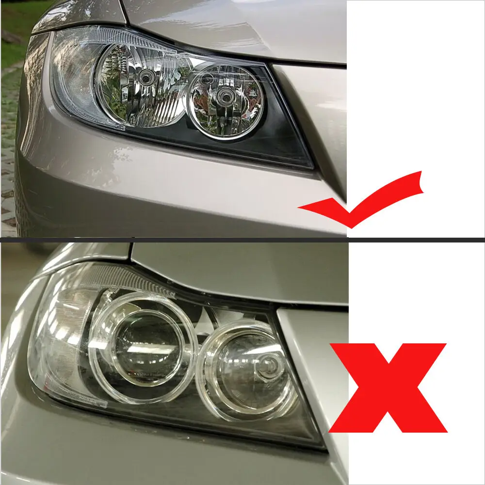 Car Headlight Lens Cover For BMW 3 E90 E91 Sedan 2005-2012 Shell Lampshade Transparent Xenon Headlamp Lens Shell