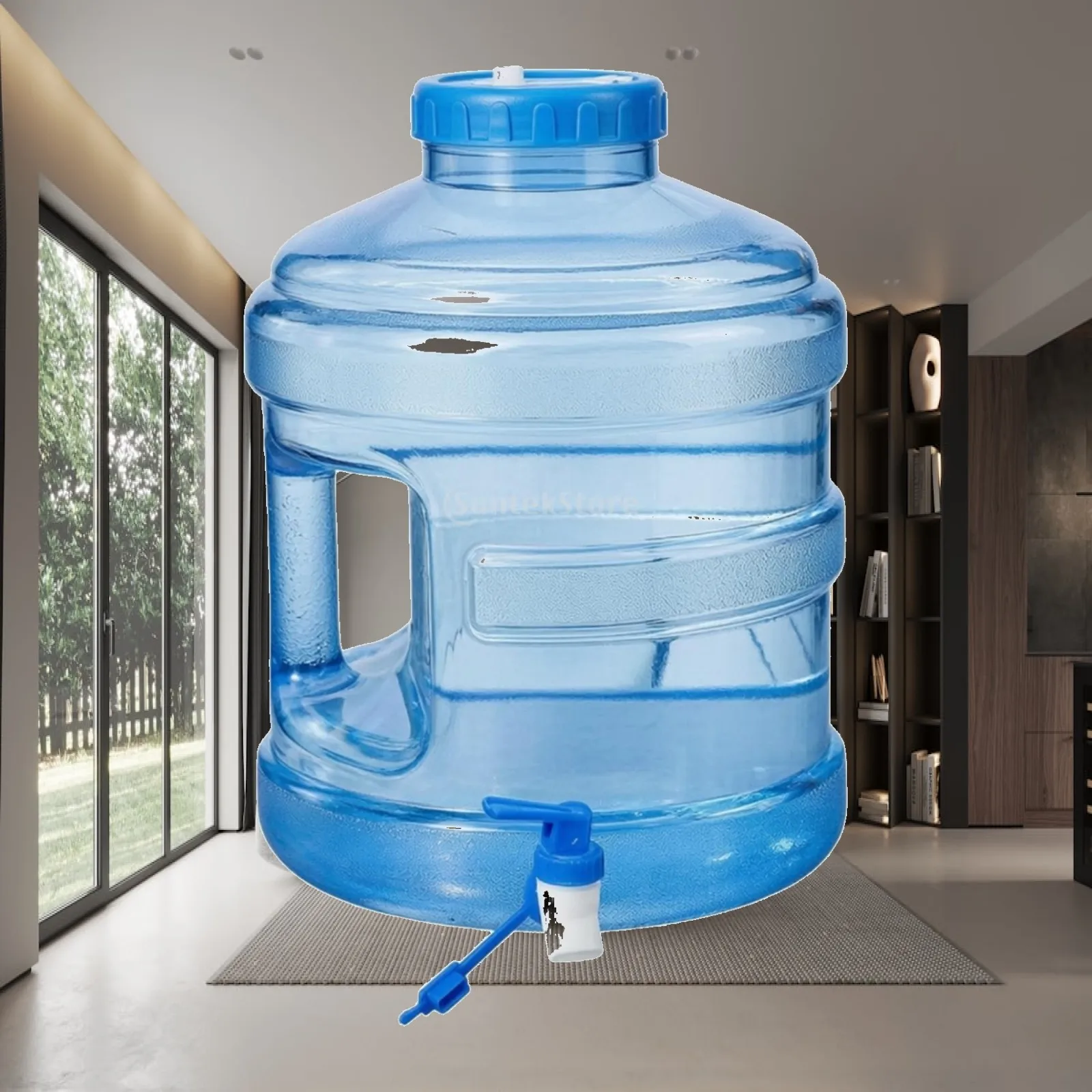 Portable Camping Water Carrier with Spigot Lightweight 11.3L Clear Water Storage Container for Outdoor Trips