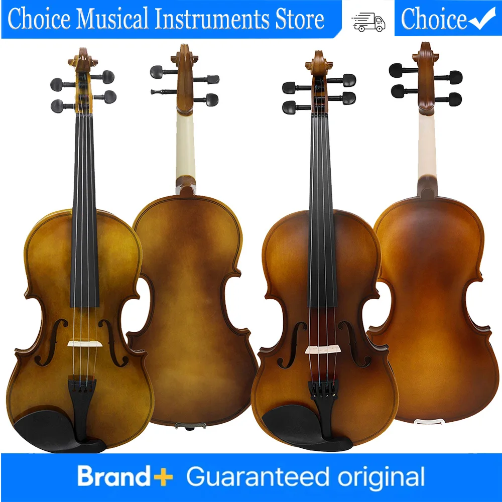 

Astonvilla Mult Size Violin Solid Wood Panel Acoustic Violin Fiddle With Violin Case Bow Set Pro Strings Instrument