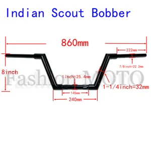 Guidão personalizado para motocicleta, 1-1/4 10 principais vendas indian scout guiador - №4