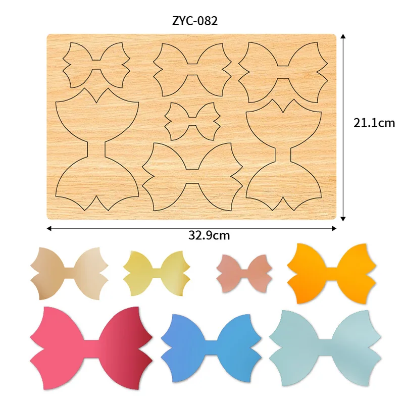 قوالب القطع الخشبية ذات ذيل القوس، مناسبة للاستخدام في آلات القطع بالقالب، ZYC-082 #3