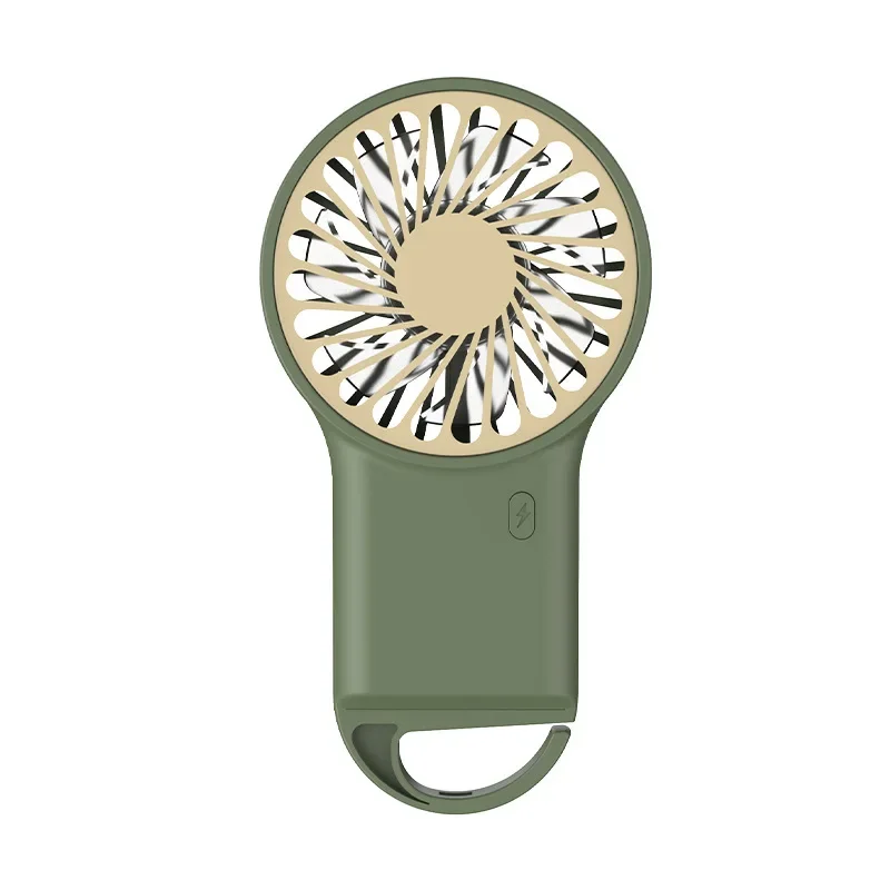 Electric Mini Fan 3 Wind Speed Portable Pocket Fan For Travel Indoor Outdoor Usb Desktop Rechargeable Handheld Fan with Hook