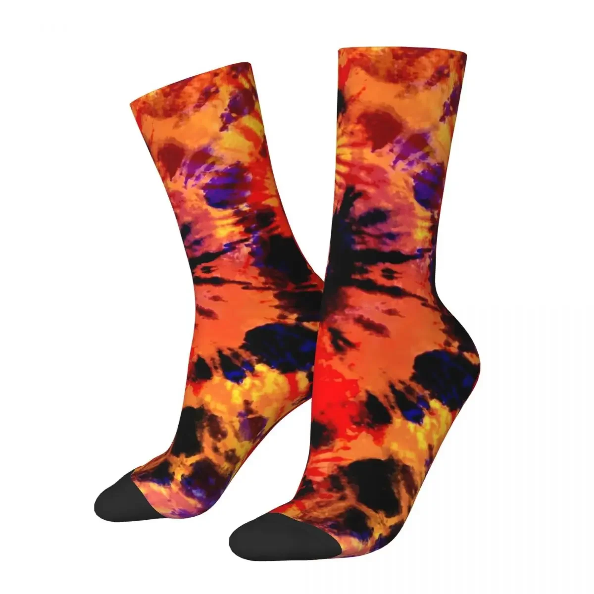 

Носки Tie Dye Dreams твист, красные и черные элегантные чулки, зимние Нескользящие Женские Дышащие уличные на заказ