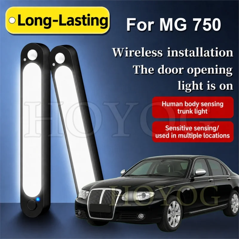 For MG 750 2011-2016 Car Boot Light LED Lamp Motion Sensor Cordless Magnetic Stick On Trunk Cargo Light Sedan Interior Cabin
