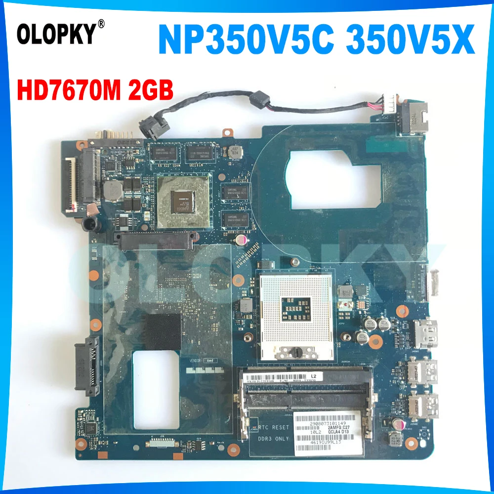 QCLA4 LA-8861P for Samsung NP350 NP350V5C 350V5X laptop motherboard BA59-03537A BA59-03397A with HD7600/7670 DDR3 HM76 100% test