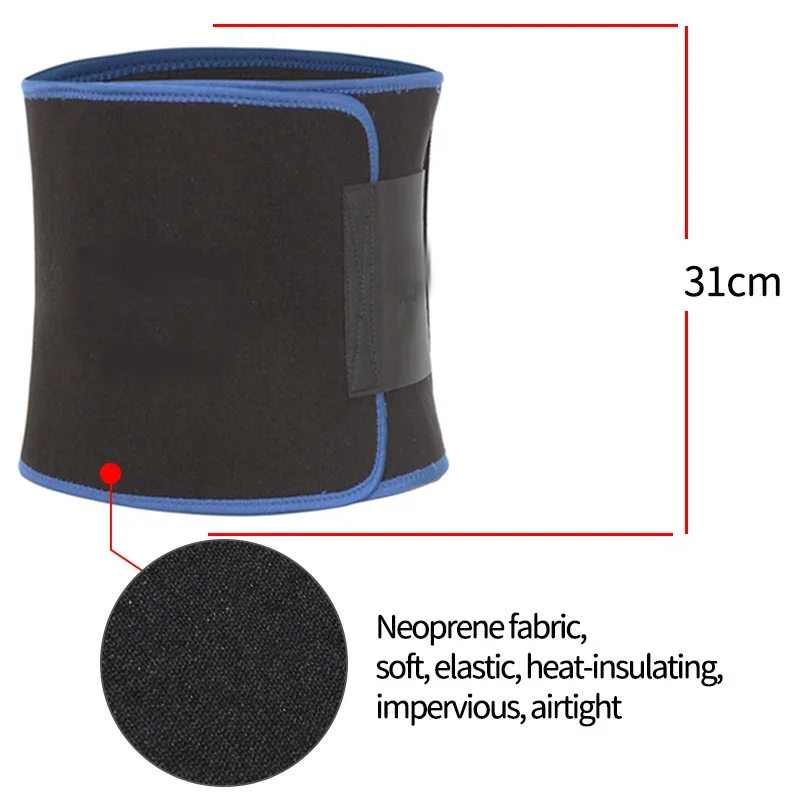 Waist Trimmer Belt Slim Men Body Shaper Cinchers Tummy Control Neoprene Sweat Wrap for Stomach and Back Lumbar Support Fajas