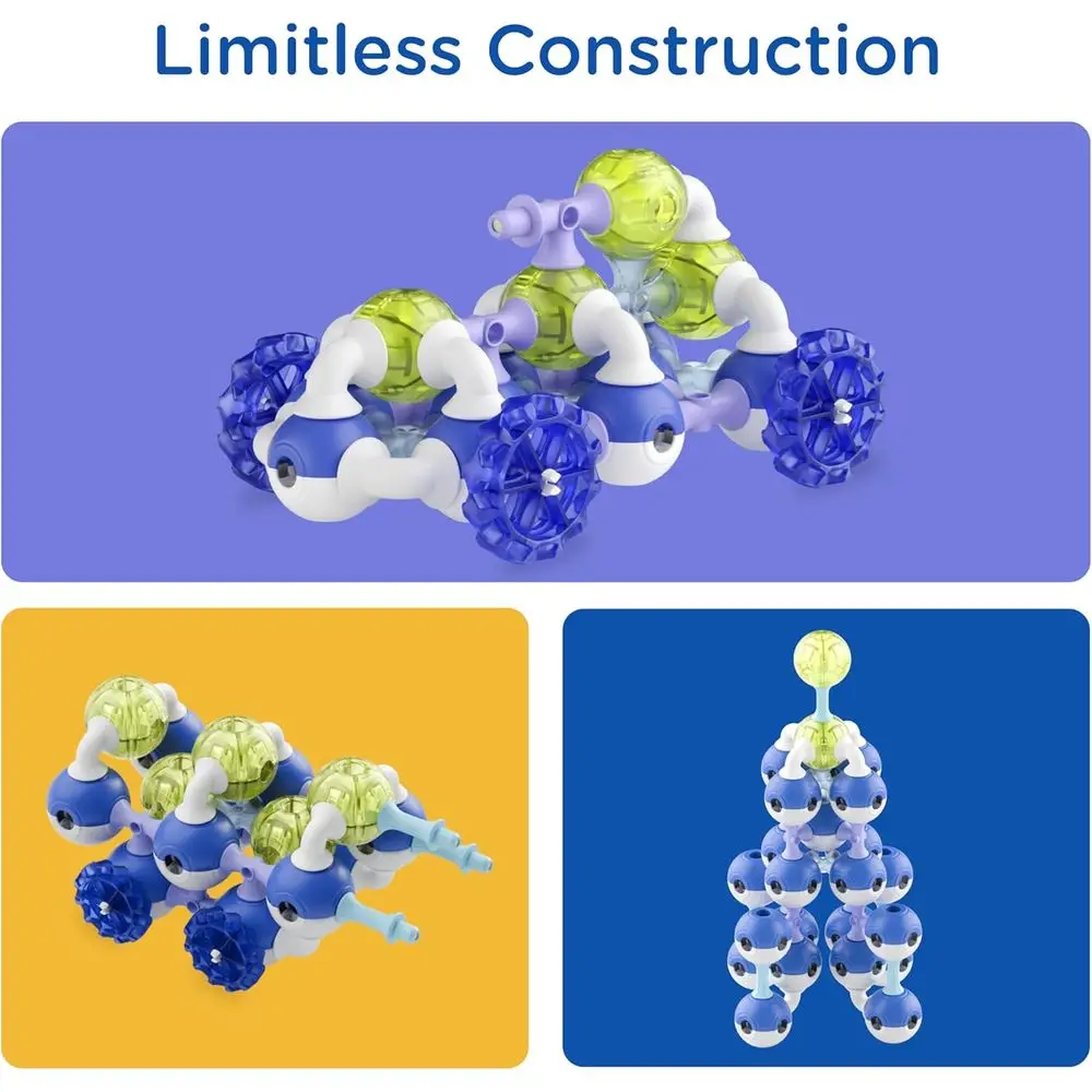 STEM Learning Magnetic Building Blocks - Space Planet Theme for Toddlers and Kids Aged 3+