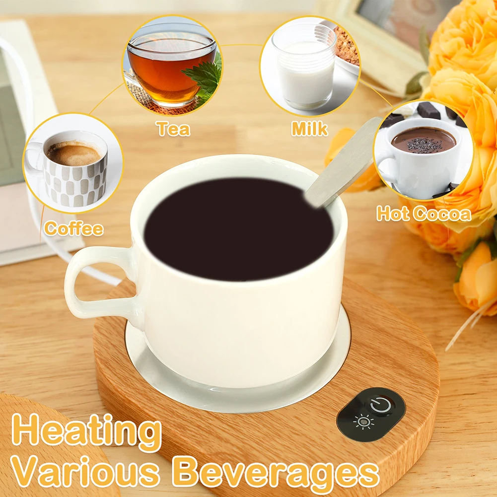 Coffee Cup Warmer Electric Coffee Heater 55-65°C Constant Temperature Built-in Gravity Sensing Switch For Coffee