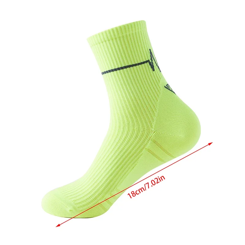 1/3 쌍 전문 러닝 양말 남성 여성 마라톤 화이트 라인 사이클링 양말 남성 레이디 스포츠 러닝 스포츠 양말
