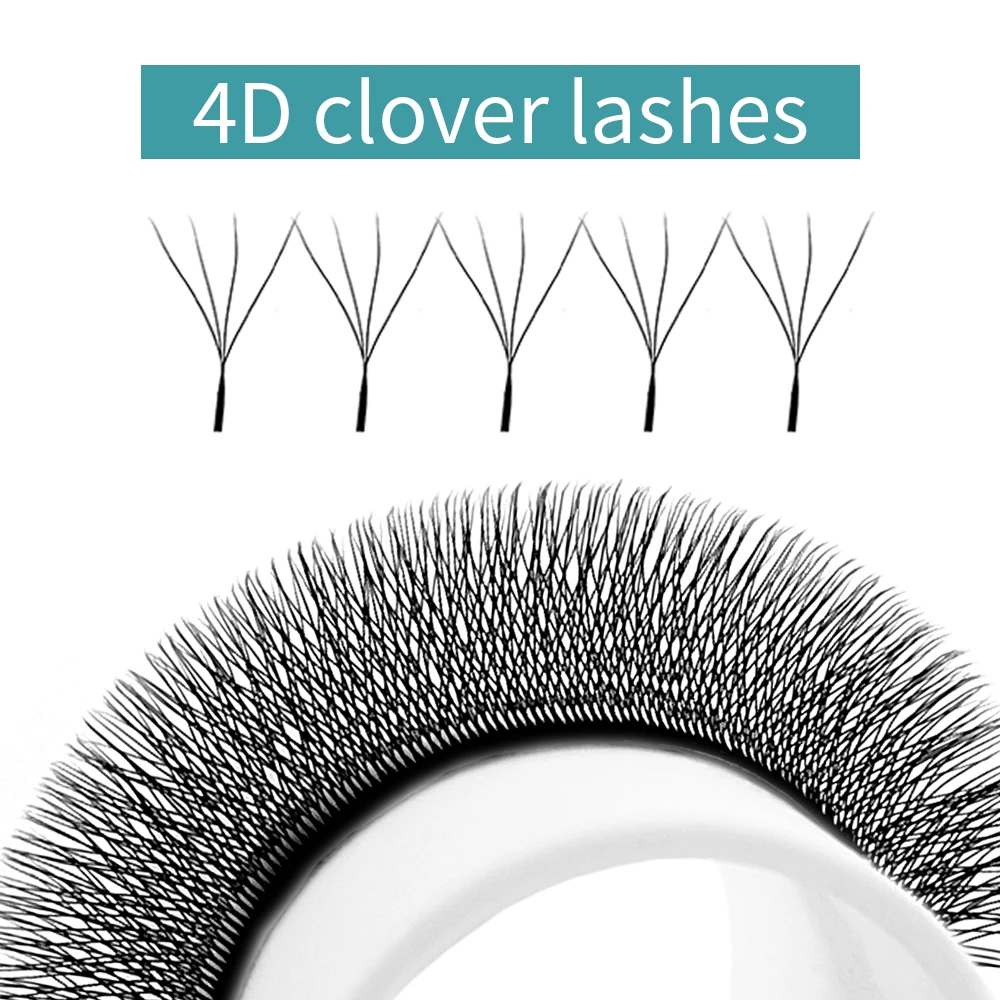 LAKANAKU Wholesale 4D W Shaped C/D Curl Eyelash Extension Premade Volume Fans 8 Trays Volumen Cilios Extensiones De Pestañaste