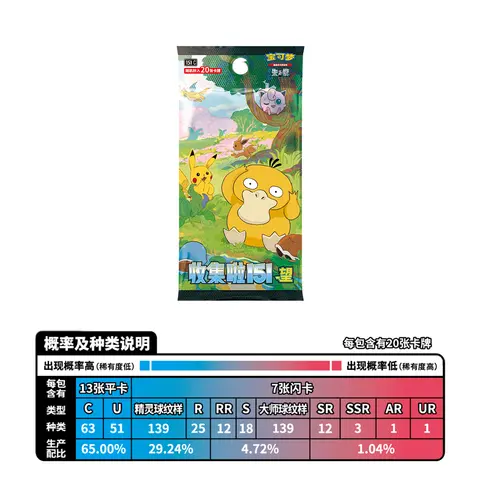 Original Äkta Pokémon Samlarkort PTCG Samlade 151 Vol. 2 Se Tilläggspaket 151 Myntset Samlarkortbok Barnpresent 10 best sales Pokémon-kortpaket - №4