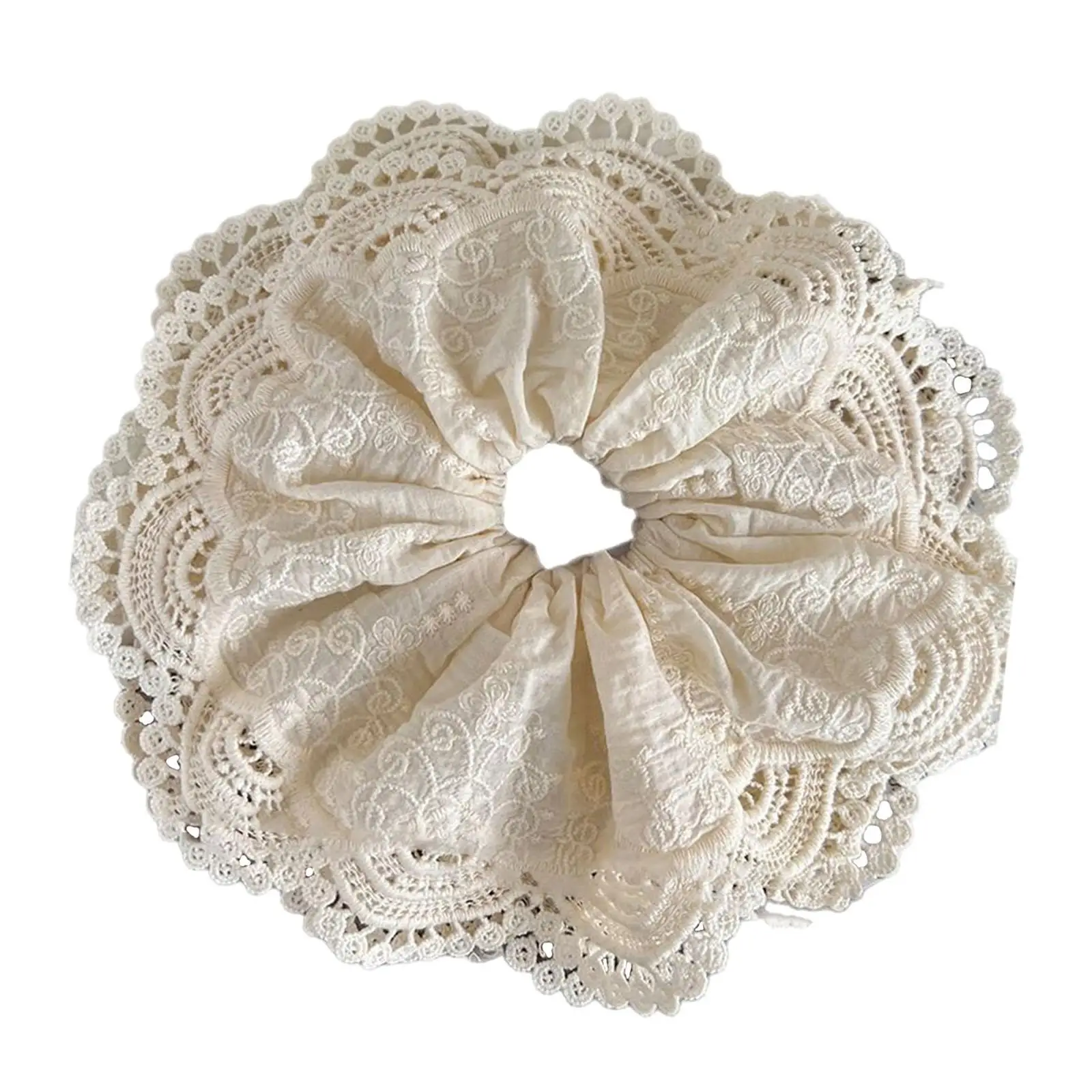 

Lace Scrunchie Hair Rope Stylish Rubber Band for Women Soft Large Scrunchies