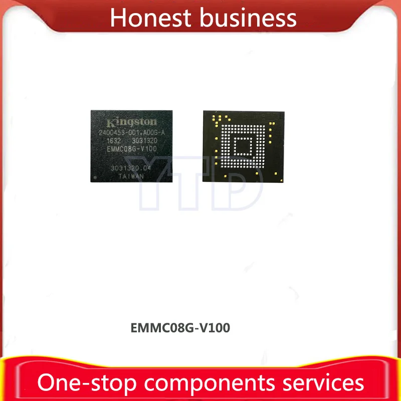 EMMC08G-V100 100% Working 100% Quality EMMC BGA153 8Gb EMMC08G Chip Mobile Mhone Hard Disk Memory Computer Storage EMMC08GV100