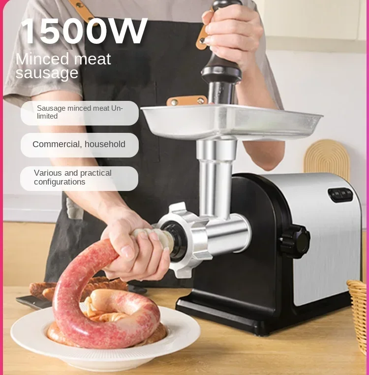 Household and Commercial Electric Multifunctional Automatic Enema Machine Meat Grinder Meat Mincer  Meat Slicer Machine