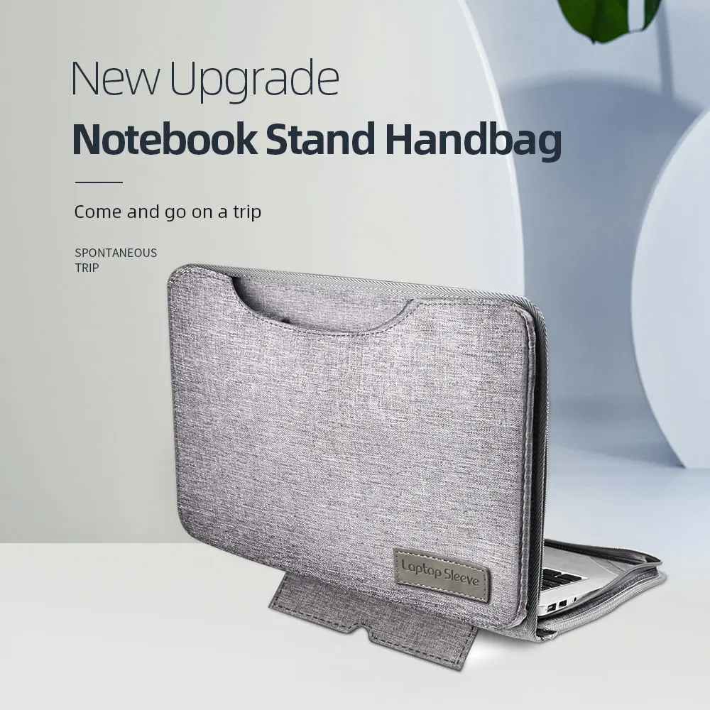 

New Laptop Sleeve Bag Stand For Hp envy X360 15 Cover Case For Pavilion 15 15.6 Handbag Stylus as Gift