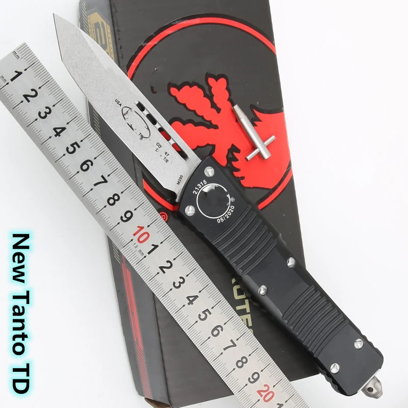 JUFULE Tanto Combat TD Aluminium Handle Mark M390 Blade Survival EDC Camp Hunt Fruit Kitchenware Tool Key Utility  Kitchen Knife