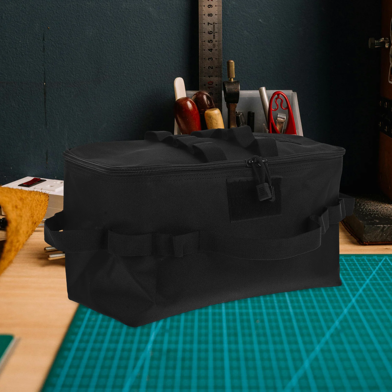 

Multifunctional Tool Organizer Tote Bag Foldable Storage Oxford Cloth Handbag Large Capacity Multiple Compartments For