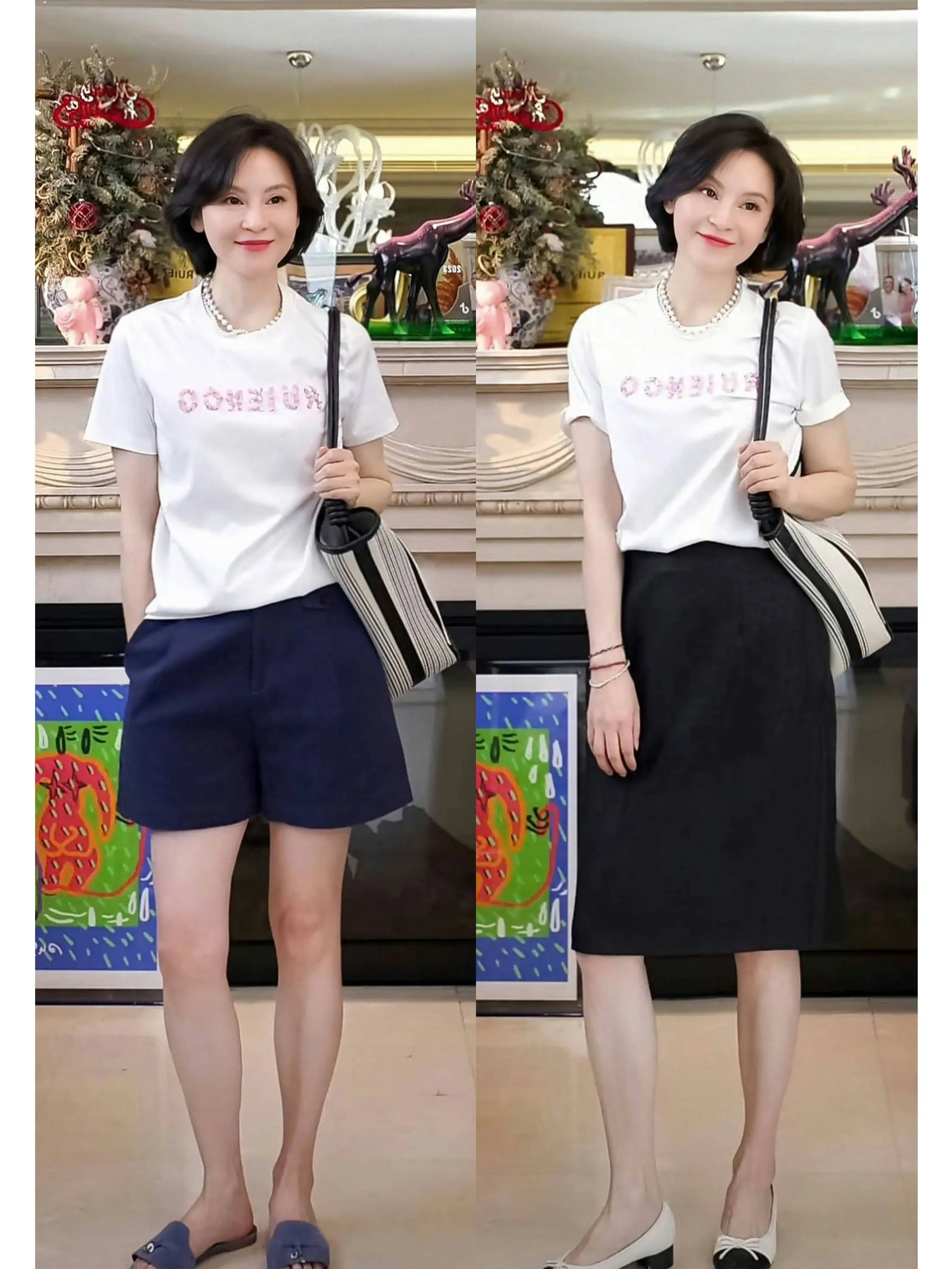 

Handmade Beaded T-irt ort Sve Long Velvet Cotton 60 Stitches Pink Color Spring Summer Top for Women over 40 Years Old