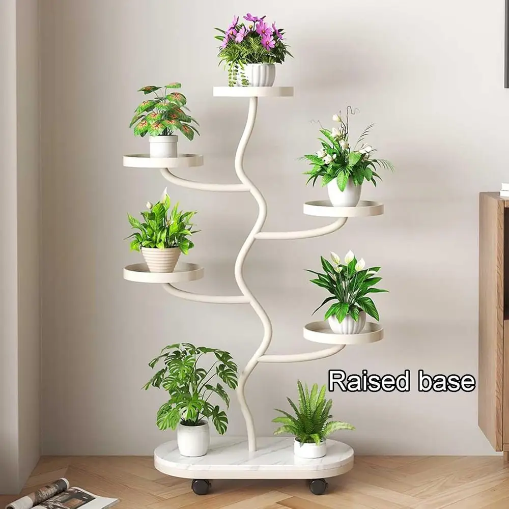 Stylish Metal Tree Stand for Living Room Plants, Tall Display Rack
