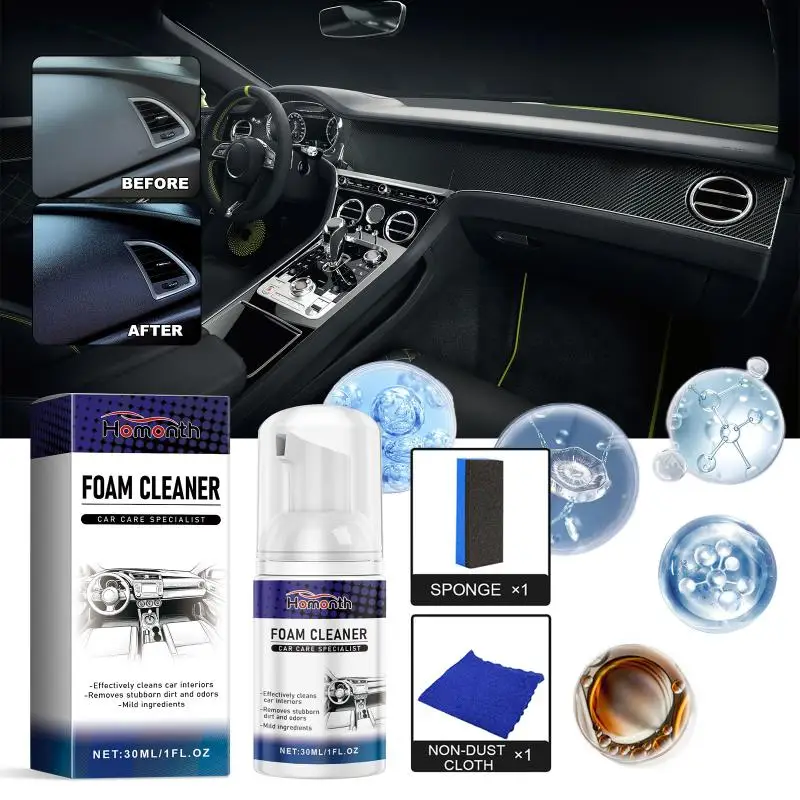 Car Dashboard Cleaner All Purpose Car Interior Cleaner Upholstery Polisher Powerful Stain Remover Automotive Accessories
