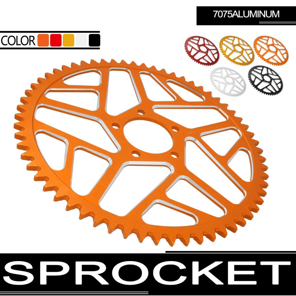 Motorcycle 7075 Aluminum Alloy 58T 62T Chain Sprocket For Sur-Ron Light Bee S X For Segway X160 X260 For Talaria Sting Dirt Bike