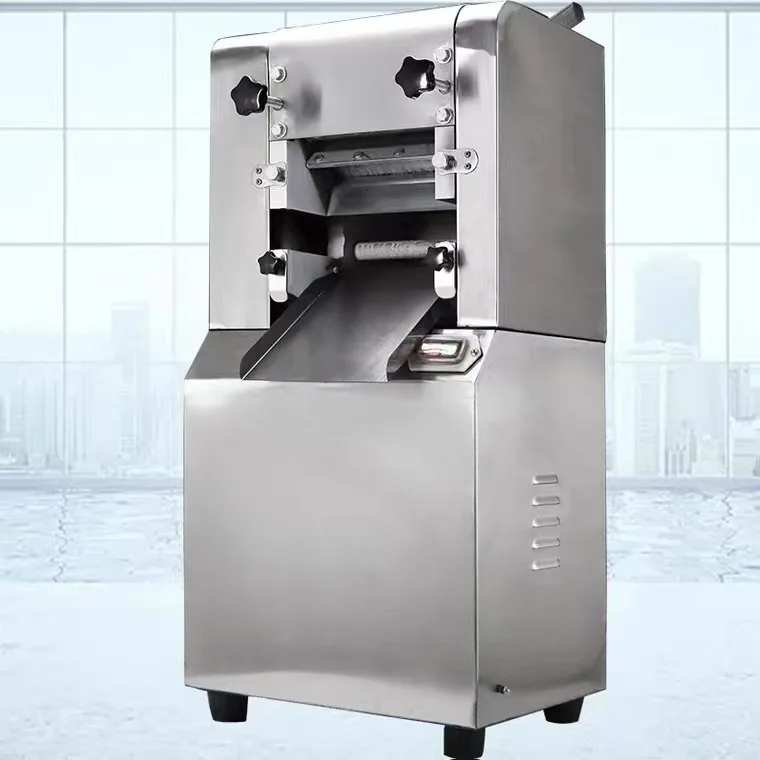 Commercial Stainless‑Steel Automatic Dough Kneader & Noodle Press Machine, Multi‑Size Roller for Pulled Noodle Production
