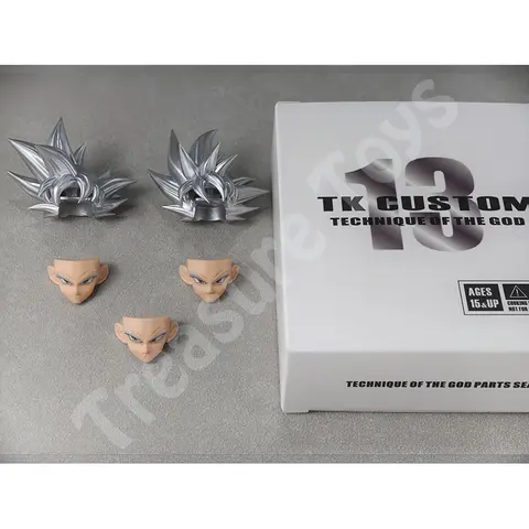 Ny TK CUSTOM Son Goku Huvudskulptur Dragon Ball Ultra Instinct Goku Huvudtillbehör Anime Actionfigurer SHF Modellleksaker Presenter 10 best sales sh figuarts boku no hero - №8