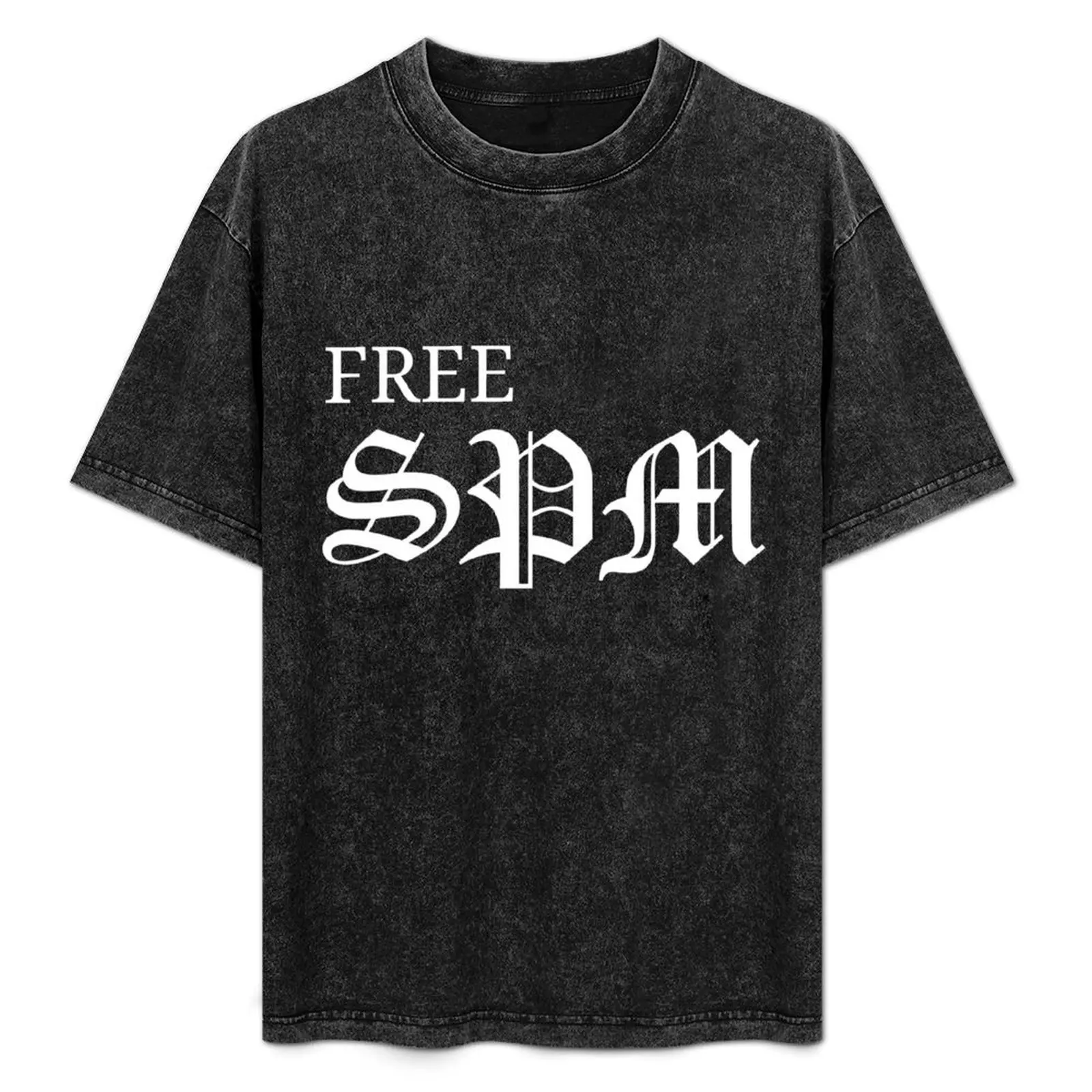 

Free SPM T-Shirt anime clothes cotton man t-shirts anime tshirt new edition black t-shirts for men