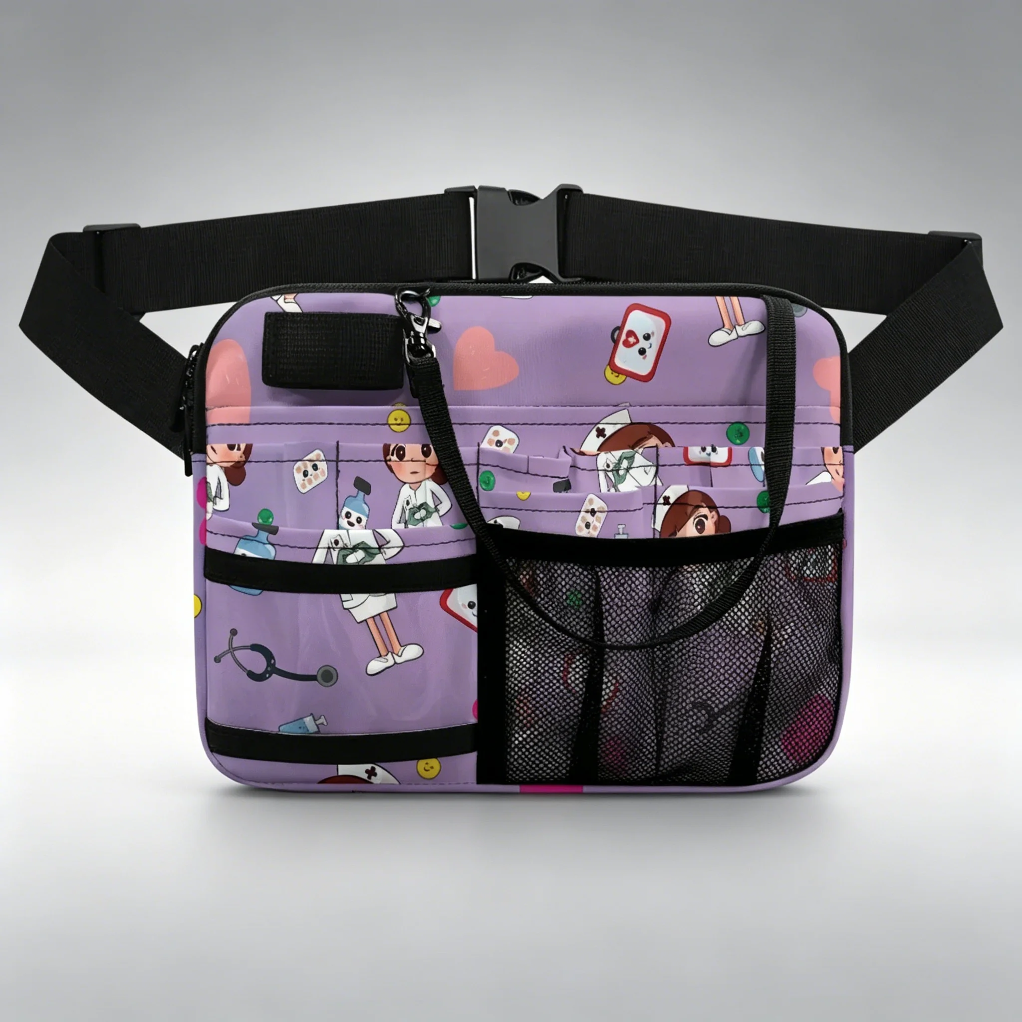 Medical Print Nurse Waist Bag - usage example