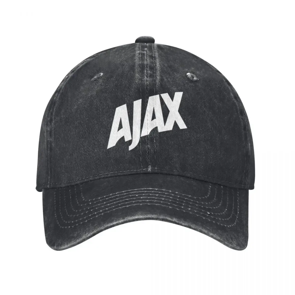 White AJAAXX Artistic Lettering Printing Retro Deniimm Washed Baseball Caps For Men Cowboy Sunscreen Hats Rock Mens Snapback Cap